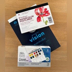 Windsor & Newton Watercolour Set + Watercolour Paper